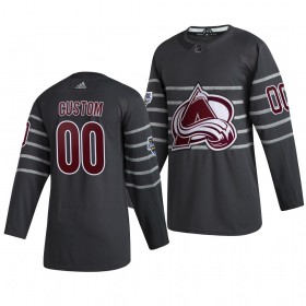 Colorado Avalanche Custom Grau Adidas 2020 NHL All-Star Trikot Authentic - Herren